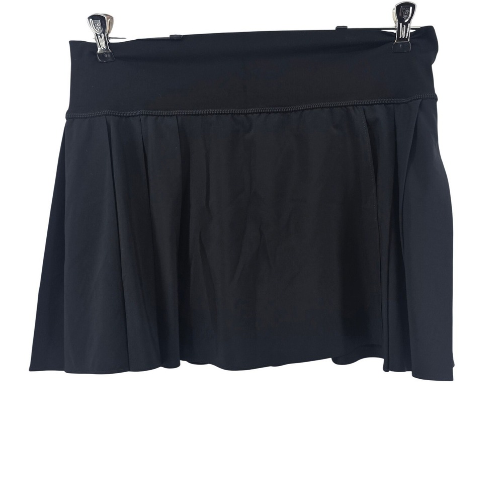 OFFLINE by Aerie Skort Womens XL Black Real Me Pleated Athletic Tennis Skirt